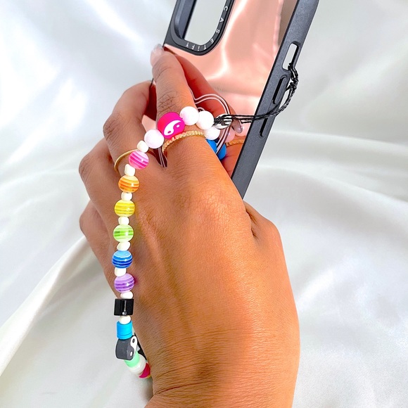 Beaded phone charm y2k aesthetic wildflower - Picture 2 of 2